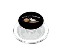 Goose What If Im Not Silly Funny Meme Diseño Retro PopSockets PopGrip para MagSafe