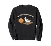 Goose What If Im Not Silly Funny Meme Diseño Retro Sudadera