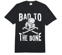 Goosebumps Bad To The Bone Grinning Skeleton & Cross Bones Comfort Colors Adult Heavyweight T-Shirt