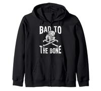 Goosebumps Bad To The Bone Grinning Skeleton & Cross Bones Sudadera con Capucha