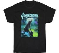Goosebumps The Werewolf of Fever Swamp Unisex 100% Cotton Short-Sleeve T-Shirts Black M