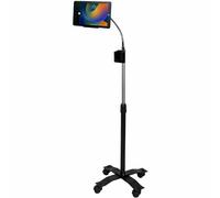 Gooseneck Floor Stand - CTA Compact Security Gooseneck Floor Stand with Lock and Key Security and Interior Cable Management - for iPad 5th & 6th Gen, iPad Pro 9.7", and iPad Air 1, 2 (Pad-SCGS9)