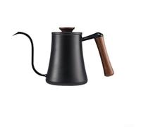 Gooseneck - Jarra de acero inoxidable 304 con boquilla de precisión, ergonómica para mango y apertura del termómetro para preparar a mano, color negro