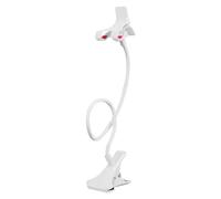 Gooseneck Phone Holder - Cell Phone Stand Table, Desktop Phone Stand | Flexible Headboard Bedside Lazy Bracket, Heavy Duty Cell Phone Clamp Clip, Lazy Bracket Mount Long Arms Clamp for Phone
