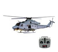 GOOSKY E2 UH-1Y 2,4 GHz 6 Canales Dual Brushless RC Helicóptero con Lidar GPS (RTF versión/modo 1 modo 2 conmutable/camuflaje militar), admite funciones flotantes y conexión inteligente