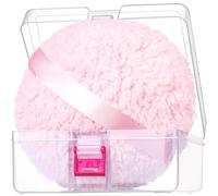 Gootaimi Puff de polvo de 6 pulgadas para polvo corporal, esponja de polvo corporal, esponja de polvo corporal suave y esponjosa, esponja de polvo extra grande para polvo de polvo, rosa para mujer