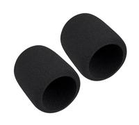 GOOTHDY Cubierta de micrófono Plosive Compatible con ATR2500, Parabrisas de Espuma Negra para transmisión, podcasts, reuniones en línea, enseñanza Cubierta Deslizante de Espuma Negra Que apoya la