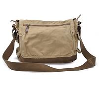 Gootium Cross Body Shoulder Satchel, Bolso Bandolera Adulto Unisex, Caqui, L