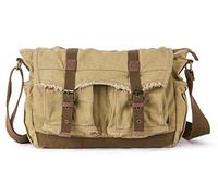 Gootium Shoulder Bag Frayed Style Boho Purse, Bandolera, Bolsa de Hombro Unisex Adulto, Caqui, Talla única