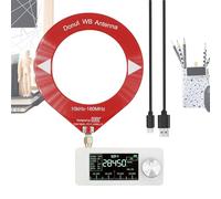 Goowafur Amplificador Audio para Hogar - Amplificador de FM para Hogar,con Antena Pantalla IPS De 23cm Batería De 800mA Pantalla HD LSB Reproductor USB para Configuración DJ Camión Garaje Casa Lugar