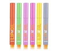 Goowafur Brillo de labios voluminizador, lápiz de brillo de labios Click,Lápiz labial sólido hidratante no pegajoso Click - Lápiz rellenador de labios de gelatina hidratante de larga duración para