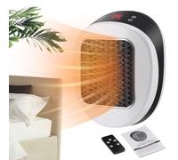 Goowafur Calentador Compacto,Calefactor Ventilador De Calentamiento Rápido - Con Temporizador Mando Cerámico Portátil Eléctrico | Para Lugar De Trabajo Hogar Tienda Coche