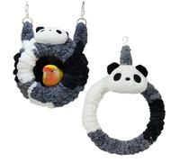 Goowafur Cálido para Aves En Jaula - Juguetes para Periquitos con Forma De Panda - para Entrenamiento De Loros,para Juego Diario Guacamayo Conure Loro Veterinarios Refugios Zoológicos Dueños De