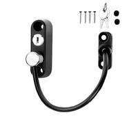 Goowafur Cerradura de seguridad para ventana abatible,Restrictores de ventana a prueba de niños,Juego de cerradura de seguridad para ventanas a prueba de niños de acero inoxidable | Restrictor de