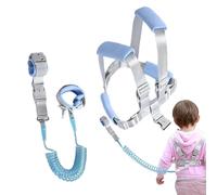 Goowafur Correa y arnés para niños pequeños, Arnés para niños pequeños con correa, Correas 3 en 1 que brillan en la oscuridad, muñequera antipérdida, Correa de arnés de seguridad para niños, correa de
