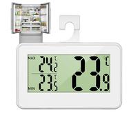 Goowafur Termómetros para frigoríficos,Pantalla LCD Grande Resistente al Agua Función de grabación máxima/mínima | Termómetros para frigorífico Termómetros Digitales para congelador para el hogar