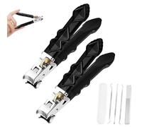 GooWebs OrthoClip, Graddi Orthoclip, Sherum/Vianys/Libiyi/Yifare/Hilipert/Pubyfun/Migilife Orthoclip Stainless Steel Nail Clippers with Wide Jaw for Seniors (2*Flat)