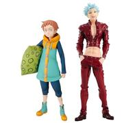 Gooyeh 2 Figuras de Ban y King (Arlequin) The Seven Deadly Sins: Wrath of The Gods Anime Figuras Estatua Modelo Colección Decoración de Escritorio Cumpleaños 20 cm