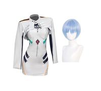 Gooyeh Ayanami Rei - Disfraz de cosplay de Asuka Langley Soryu para mujer, con peluca, ropa de anime para motocicleta, juego de rol, para Halloween, carnaval