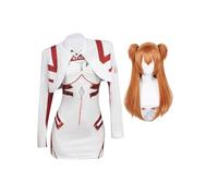 Gooyeh Ayanami Rei - Disfraz de cosplay de Asuka Langley Soryu para mujer, con peluca, ropa de anime para motocicleta, juego de rol, para Halloween, carnaval