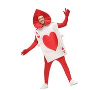 Gooyeh Disfraz de cartas para hombre, picas, as y corazón, cosplay y Halloween, juego de carta