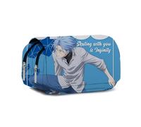 Gooyeh Estuche para lápices de anime Sakurayashiki Kaoru/Kyan Reki, estuche con doble cremallera, gran capacidad, bolsa de papelería para estudiantes, bolsa de anime, suministros de oficina, tipo 2,