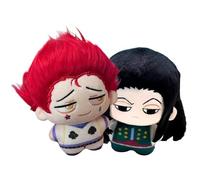 Gooyeh Hisoka Anime - Figura suave de peluche Illumi Zaoldyck de 10 cm, bolsa de almohada con colgante, llavero de decoración, colección de regalos, 2 unidades