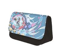Gooyeh Kamizato Ayaka Pencil Bag Cartoon Character Print Double Layer Pencil Bag Triangle Pencil Bag Personalized Creative Anime Print Stationery Bag