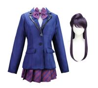 Gooyeh Komi Shoko Cosplay Komi Can 't Communicate Anime Kostüm Cosplay Campus Uniform Frauen Kostüm Thema Party Comic Con Halloween Cosplay Kostüm mit Perücke volle Set