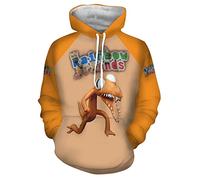 Gooyeh Sudadera con capucha para juegos de anime, diseño de arco iris, con estampado en 3D, para niños y niñas, Type99, 110 cm