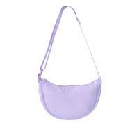 GoPaw Bolsa de media luna para mujer, bolsa de media luna de nailon, bandolera para mujer, bandolera de nailon con cremallera, bolsa de bola de masa con correa ajustable