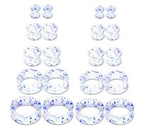 GoPaw Túnel de silicona para los oídos, 20 unidades, dilatadores de silicona huecos, dilatadores de oreja, dilatadores flexibles, para hombres y mujeres, 4-20 mm, 4-20mm, Silicona, No es una piedra