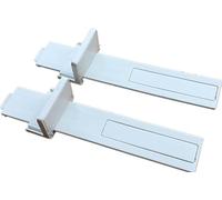 GOPEO Riel Deslizante for cajón de refrigerador, 4 Uds., for Puerta de refrigerador integrada, Soporte de Montaje de plástico, Kit de riel for Estante Deslizante de Tipo Oculto