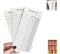 Goplnma Marcador de Lista de Lectura 2024, Marcador de Libros, Registro de Lectura, Material de, 12 PCS