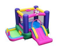 GOPLUS Castillo Hinchable con Tobogán y Piscina de Bolas | Centro de Juegos de Unicornio para Interior/Exterior con Juegos de Lanzamiento, sin Soplador, para Niños de 3-12 Años