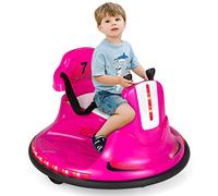 GOPLUS Coche de Parachoques Eléctrico para Niños, Auto de Choque 6V con Doble Joystick, 2 Modos de Conducción, Mando Distancia de 2,4 GHz, 360°Rotación, LED, Cinturón de Seguridad Ajustable, 3-6 km/h