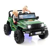 GOPLUS Coche Eléctrico Infantil 24V con Mando a Distancia 2,4G, Buggy Todoterreno para Niños con Velocidad 2,6-6k/h, Claxon y Pantalla, Vehículo Infantil Carga 35 KG para Niños de 3-8 Años (Verde)