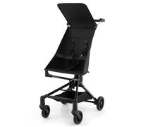 GOPLUS Cochecito Compacto para Bebés de 6+ Meses, Ligero, con Capota Ajustable, Cesta de Almacenamiento, Arnés de 5 Puntos, Ruedas Todoterreno de EVA, Plegado con una Sola Mano, Negro