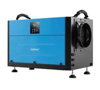 GOPLUS Deshumidificador Comercial, Deshumidificador Industrial Profesional, Deshumidificación Multifuncional, 3 Modos, 2 Métodos de Drenaje, Panel de Control, Temporizador (Azul)