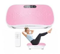 Goplus Máquina de Ejercicio Profesional Curvada con Placa vibratoria | Con 10 niveles de velocidad, mando a distancia, pantalla LED, tabla vibratoria para drenaje linfático, pérdida de peso