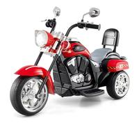 GOPLUS Moto Electrica para Niños, Motocicleta de Tres Ruedas 6V con Claxon y Faro, Accionada por Batería, Marcha Adelante y Atrás, Regalo de Juguete para Niños y Niñas, 3+ años (Bombero)