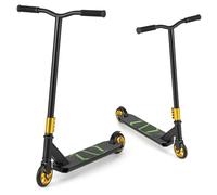 GOPLUS Patinete Acrobático para Niños de 10+ Años, Patinete Profesional para Niños, con Ruedas PU, Scooter de Acrobacias para Principiantes e Intermedios, Capacidad Carga 100 kg (Negro)