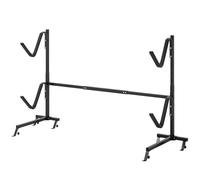 GOPLUS Soporte de Kayak Independiente, Estante de Almacenamiento de Metal para Tabla de SUF al Aire Libre, Ganchos Ajustables de 6 Alturas con Cubierta Protectora, Capacidad de 80 kg, Negro