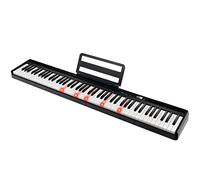 GOPLUS Teclado Electrónico con 88 Teclas, Piano Digital con Bolsa de Almacenamiento y Atrás, Llave de Super Combinación, Estéreo de 2 Canales, Pantalla Digital e Iluminación LED del Teclado