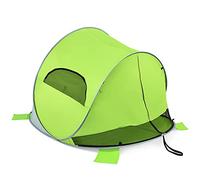 GOPLUS Tiend de Playa Plegable para 3-4 Personas, Carpa Portátil y Automática, Protección Solar UPF 50+ para Viaje Camping Playa con Bolsa de Transporte y Estacas, 220 x 159 x 118 cm(Verde)