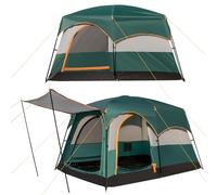 GOPLUS Tienda impermeable para 4-6 personas, grande con 3 entradas y toldo, familiar, portátil con bolsa de embalaje