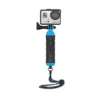 GoPole Grenade Grip - Pértiga Manual, Negro y Azul