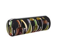 gopoo Estuche de cuero para cócteles y botellas de vino, estuche delgado de cuero estético, organizador de papelería con anillo de metal portátil, Silver, Talla única, Tarjetero