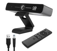 GoPresence Cámara web inteligente 4K Ultra HD, gran angular de 120°, rango de audio de 20 pies, encuadre automático con IA