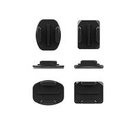 GoPro AACFT-001 - Soporte para Videocámaras Gopro Hero, Color Negro | Adhesivo de resistencia industrial con unión impermeable para cámaras HERO, cámaras MAX y cascos
